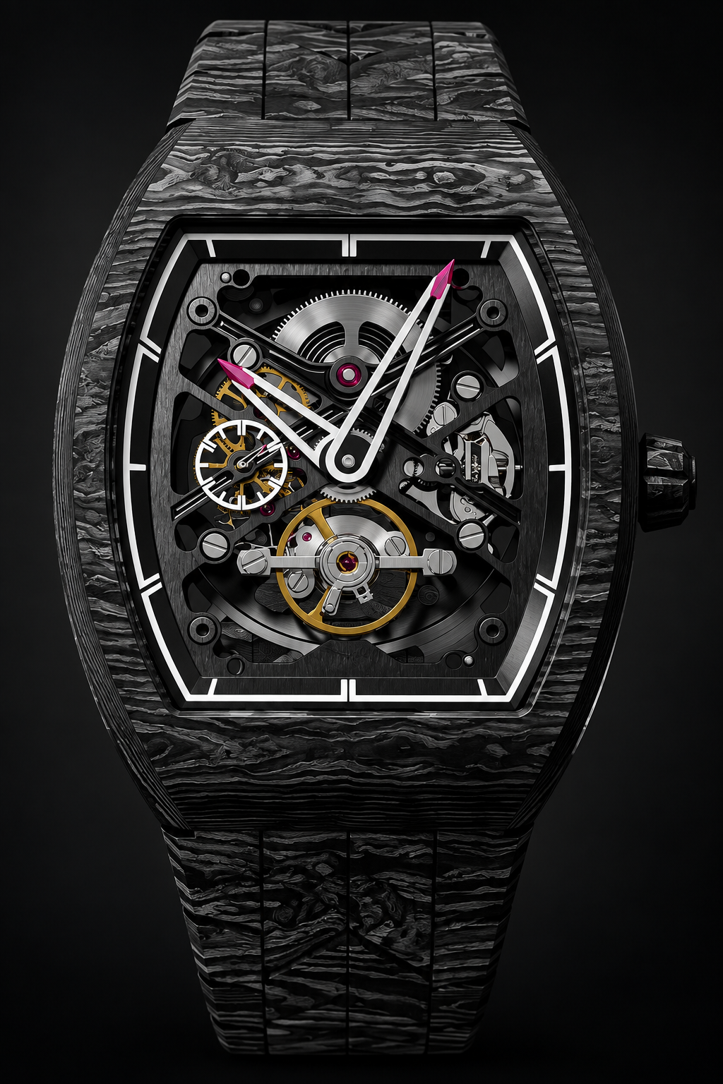 TORQ V2 Luxury Skeleton Watch with Carbon Fiber Design – Premium Mechanical Timepiece